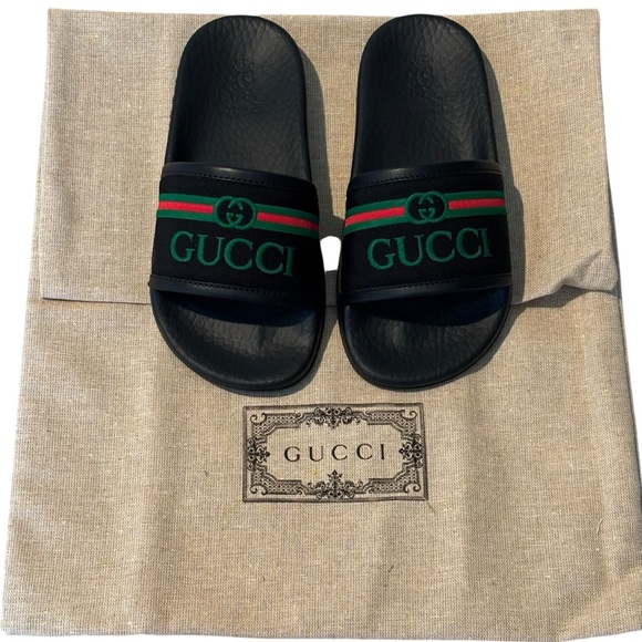 Gucci Other - Gucci Kids' Logo Rubber Slides
